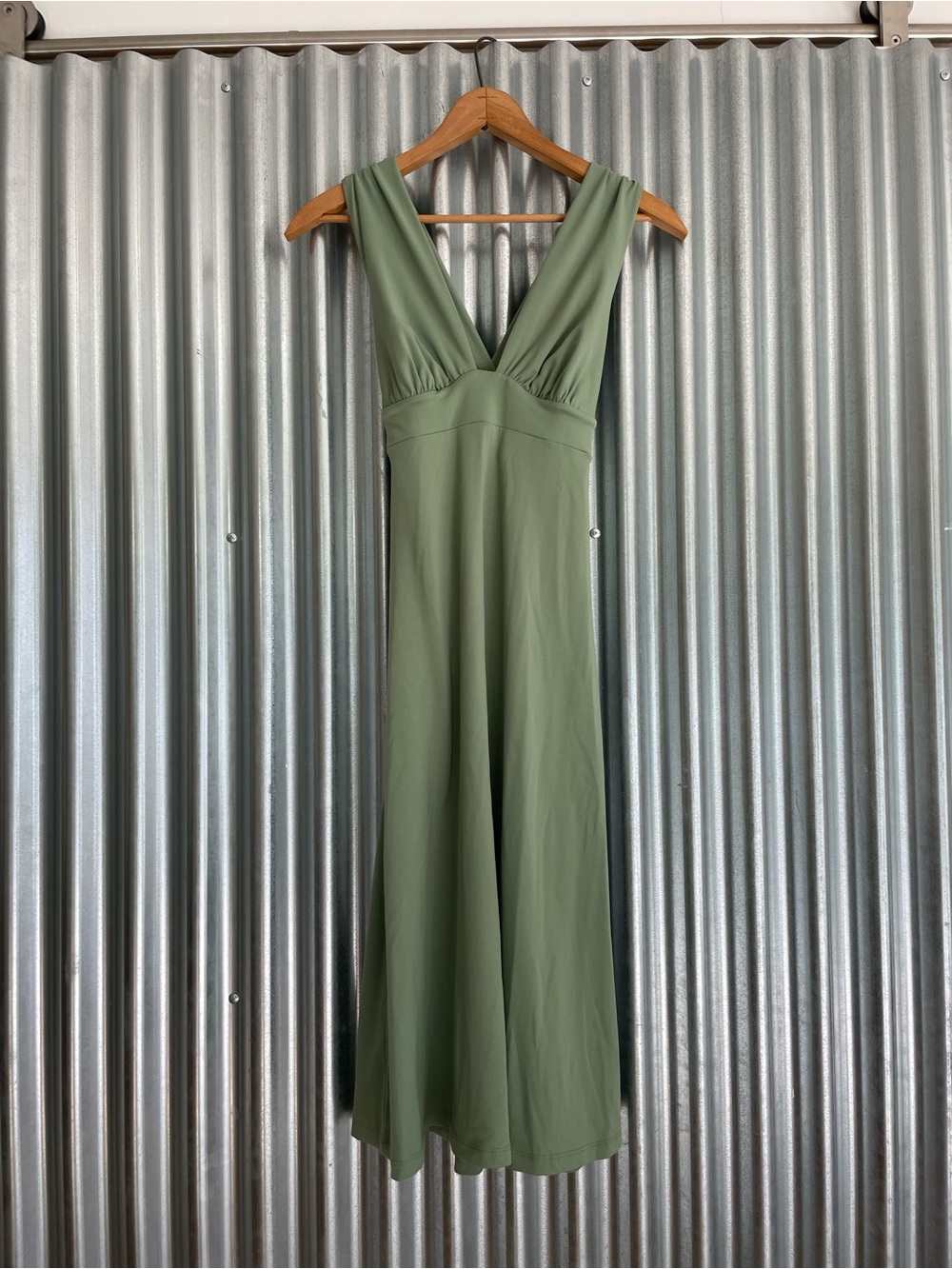 Vintage (2006) Susana Monaco Sage Green Draped Dress